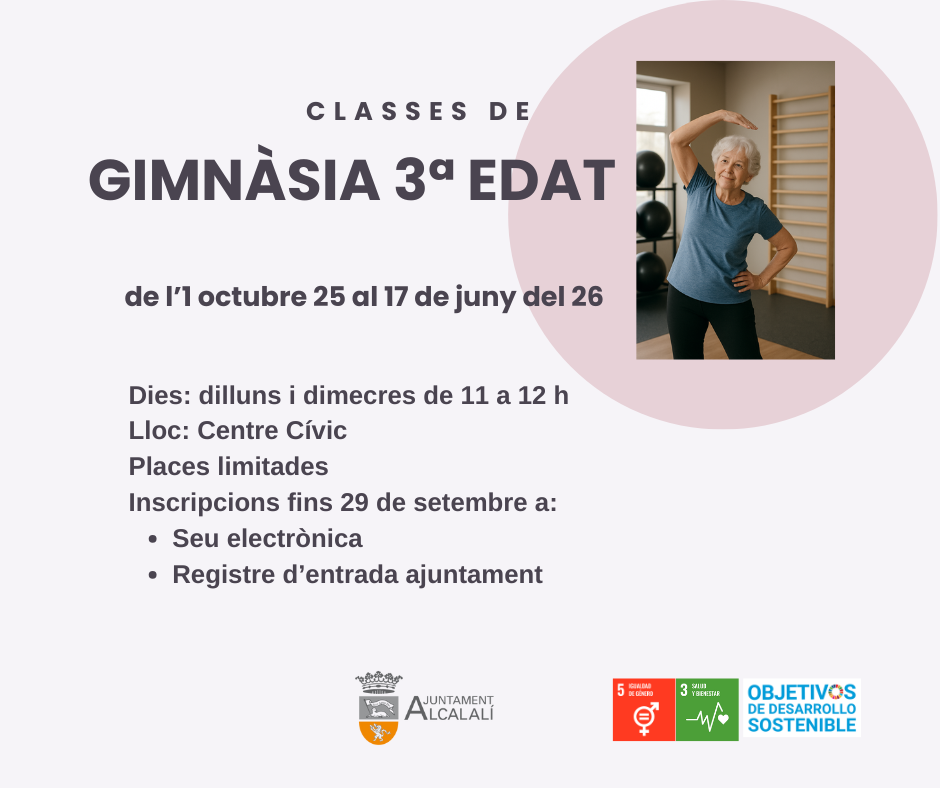 Gimansia tercera edad Alcalalí
